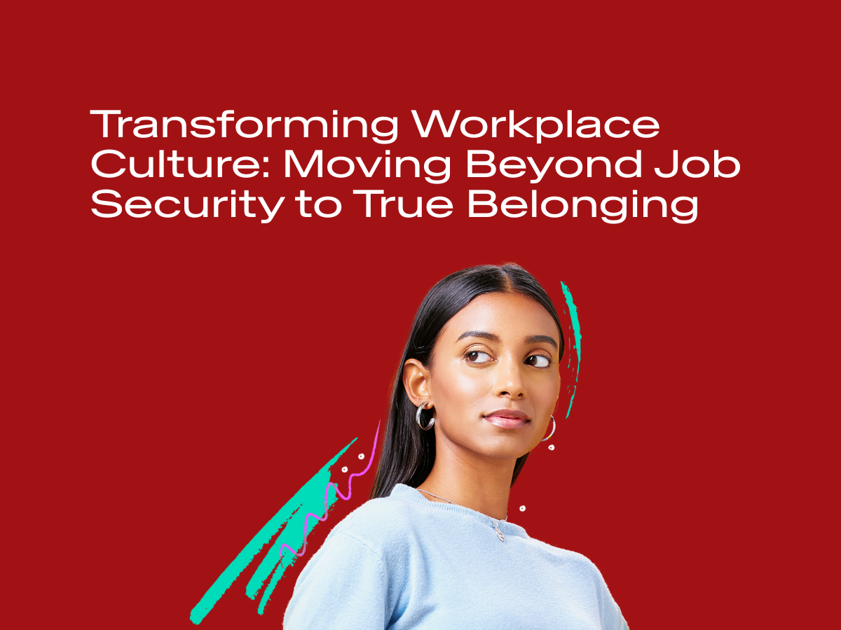 Woman looking left - belonging at work